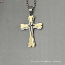 Modische Edelstahl Jesus Anhänger, drei Kreuz Anhänger, Gold Anhänger Designs Frauen